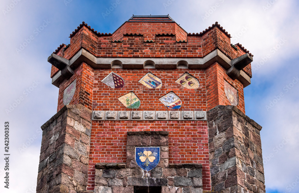 Germany, Pritzwalk, Trappenberg Historic Bismarck tower (Bismarckturm