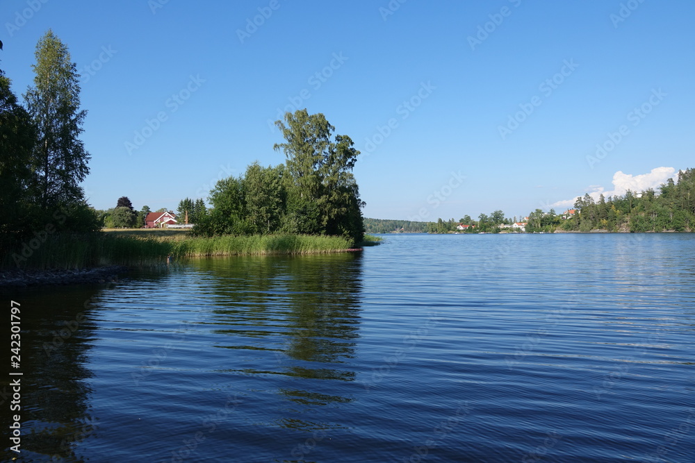 Obraz premium Sommen, ein See in Schweden