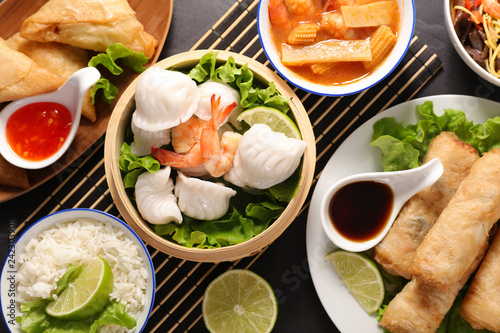 assorted asian food photo