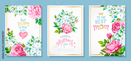 Set cards Mothers Day
