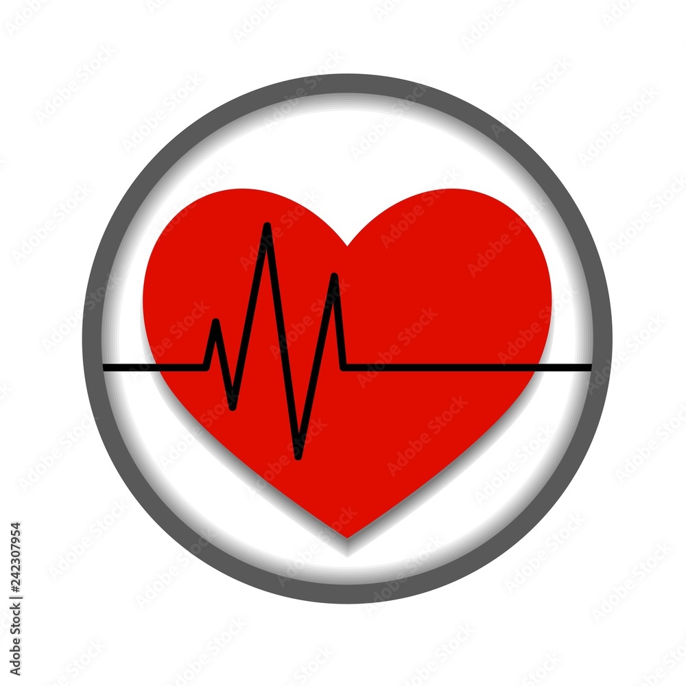 Vector icon about heart health. Isolated Vector icon about heart health. Isolated