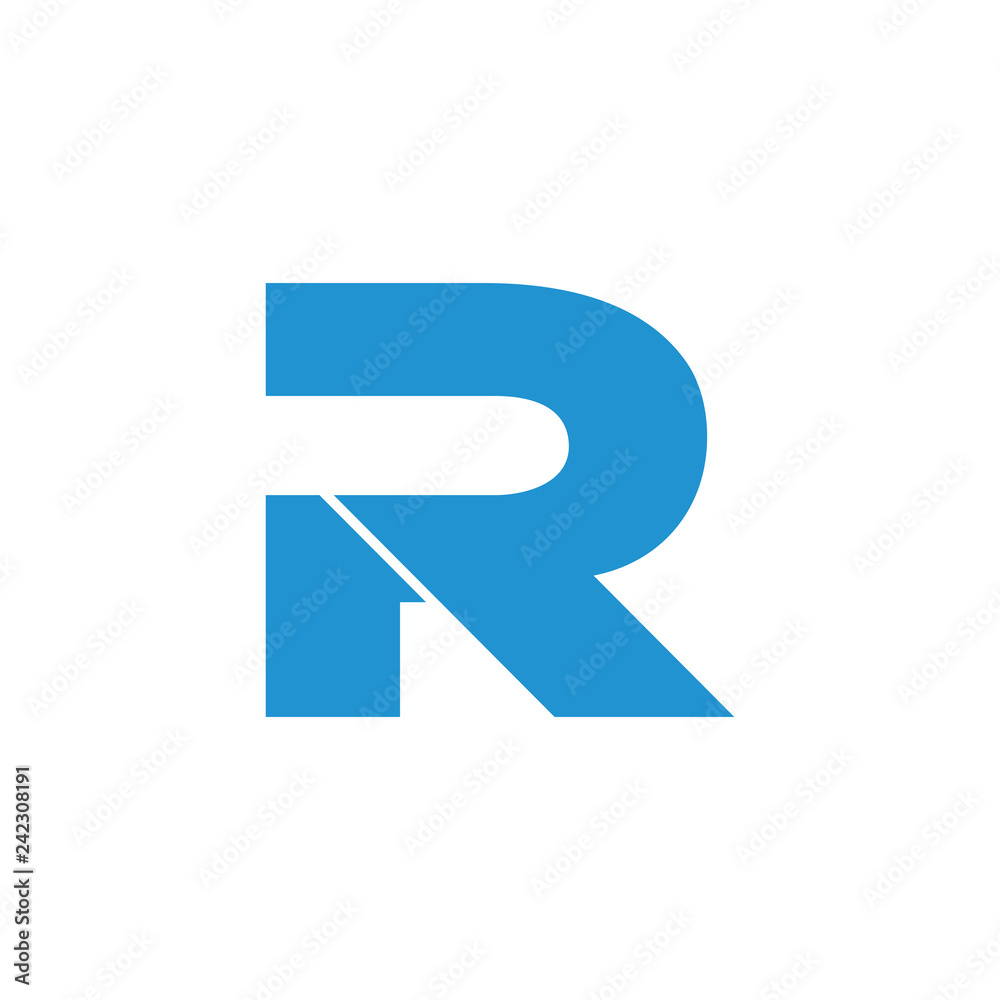 letters pr simple geometric logo vector letters pr simple geometric logo vector