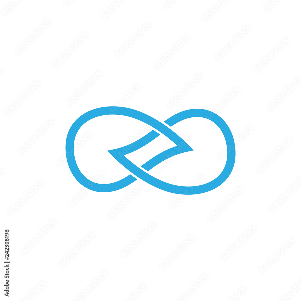 abstract linear linked drop water symbol logo vector abstract linear linked drop water symbol logo vector
