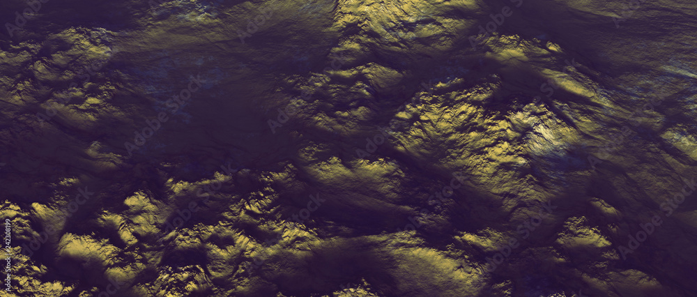 Grassy rough mountains. High angle view. Grassy rough mountains. High angle view.