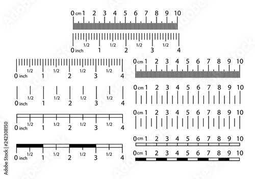 Inch And Metric Rulers Set Centimeters And Inches Measuring Scale Cm  Metrics Indicator Precision Measurement Centimeter Icon Tools Of Measure  Size Indication Ruler Tools Stock Illustration - Download Image Now - iStock