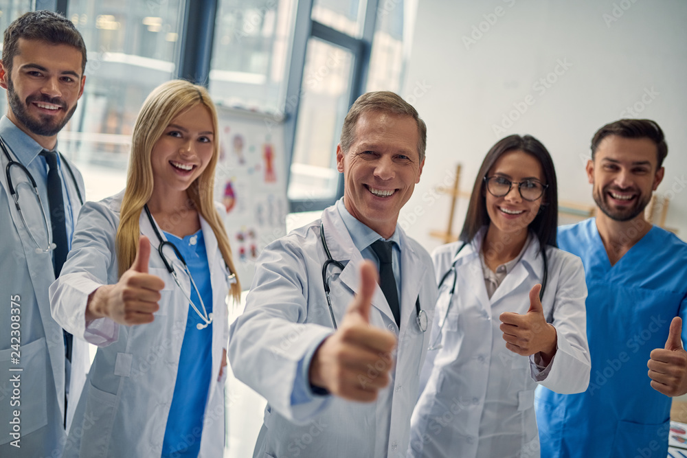 Group of doctors in clinic Group of doctors in clinic
