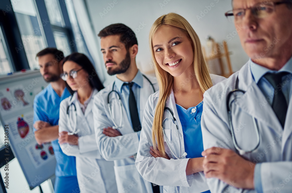 Group of doctors in clinic