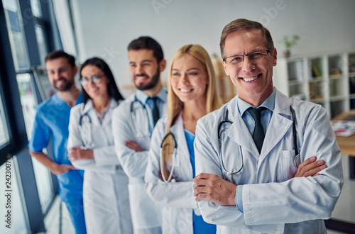 Group of doctors in clinic