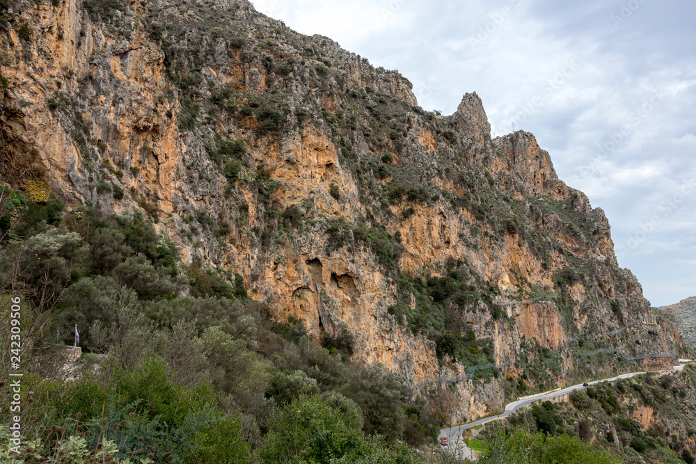 Topolia gorge in Crete Greece