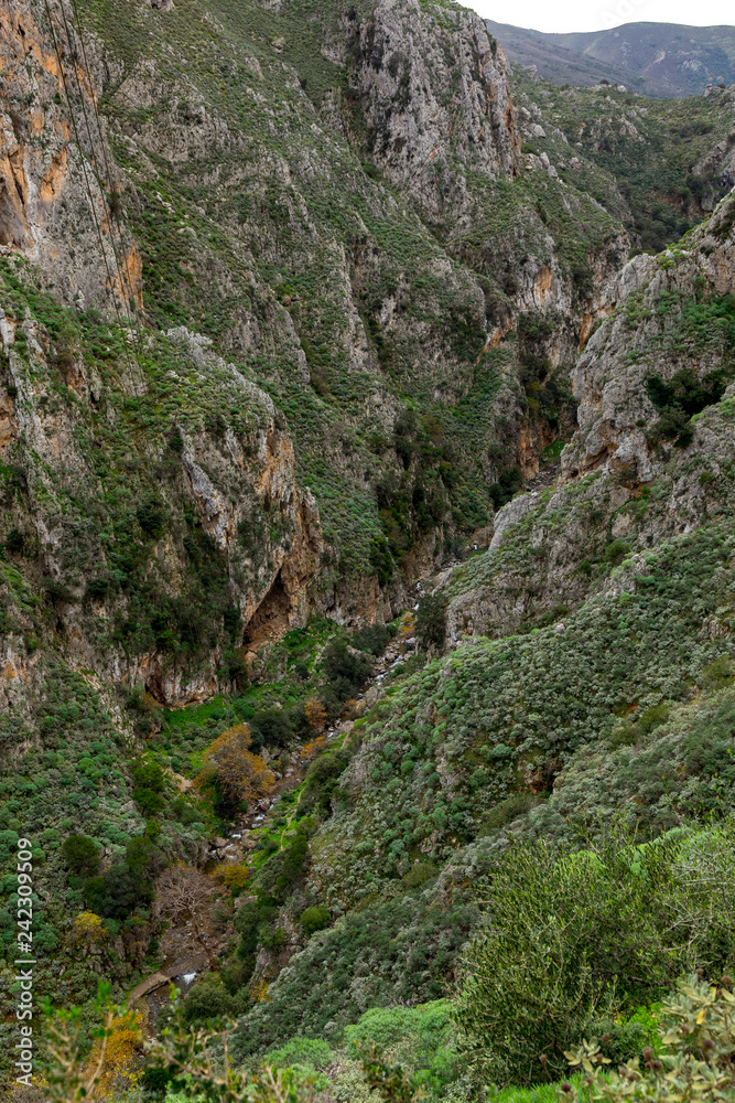 Topolia gorge in Crete Greece Topolia gorge in Crete Greece