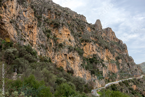 Topolia gorge in Crete Greece