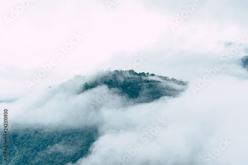 Fototapeta Naklejka Na Ścianę i Meble -  landscape mountain peak and cloud