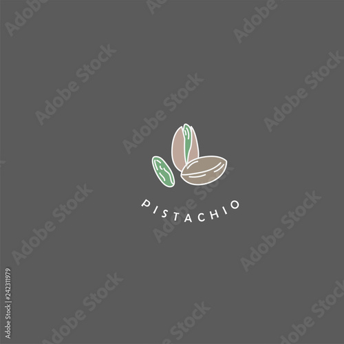 Vector icon and logo for nuts and seeds. Editable outline stroke size. Line flat contour, thin and linear design. Simple icons. Concept illustration. Sign, symbol, element.