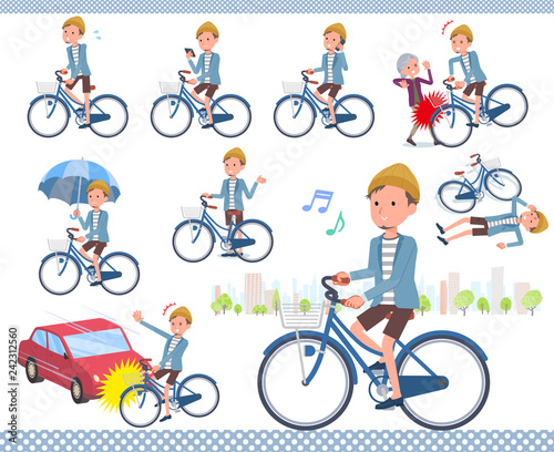 flat type Jacket Short pants men_city cycle