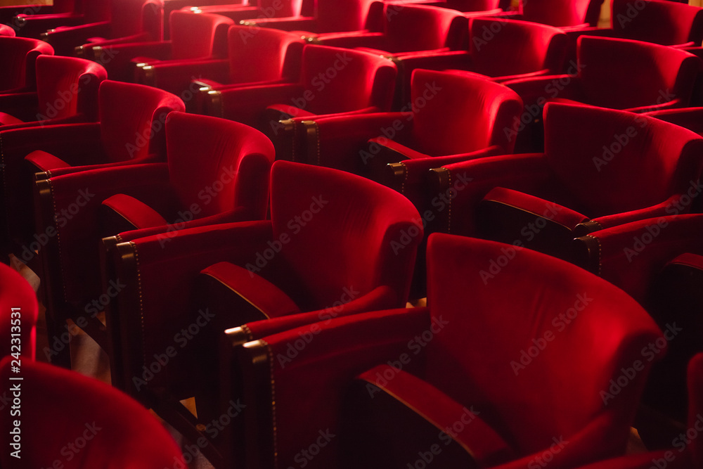 Obraz premium Empty seats at the cinema