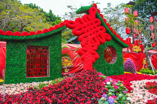 Shenzhen Jinxiu Chinese Folk Culture Village Spring Festival background material
