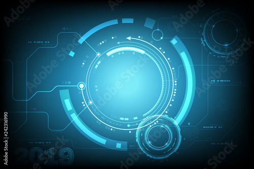 Vector Security communication for business technology background concept