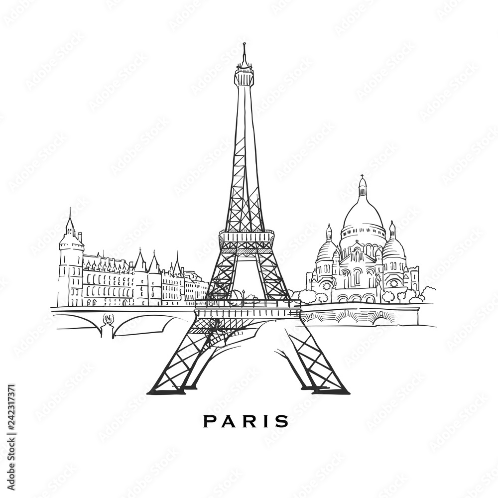 Paris France famous architecture
