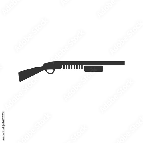 Shotgun icon flat