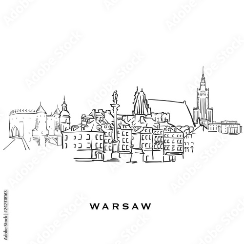 Warsaw Poland famous architecture