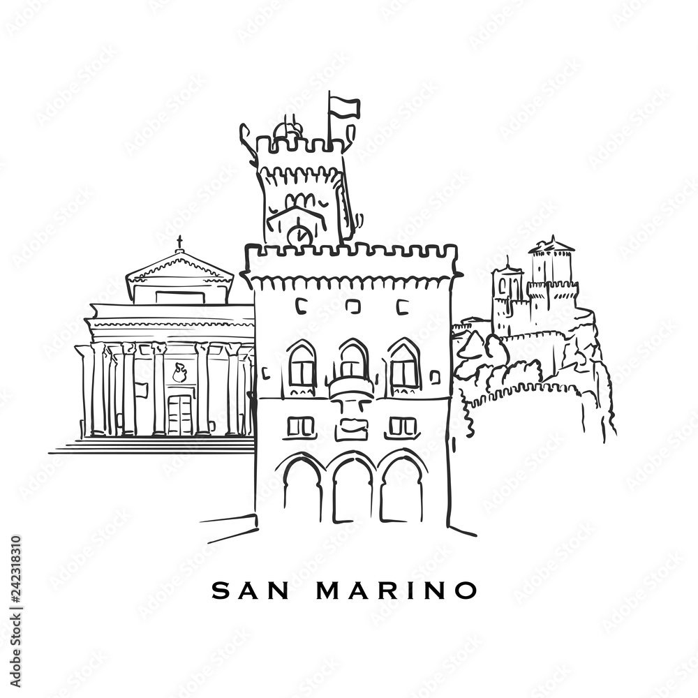 San Marino famous architecture