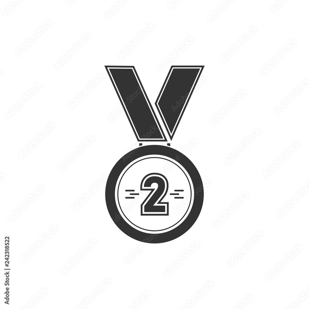 Medal icon flat Medal icon flat