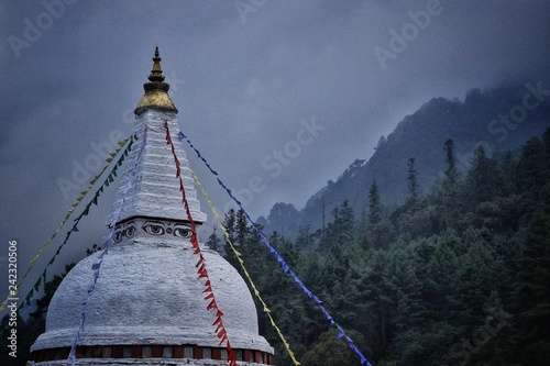 Chendebji Chorten, temple, Bhutan photo