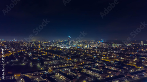 Obraz na plátně City Lights at Night Europe