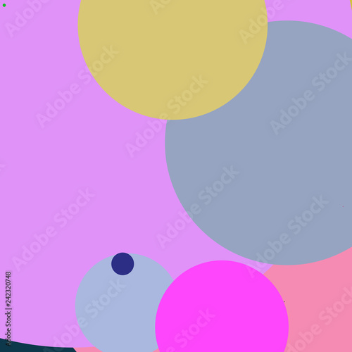 Wallpaper Mural Circle geometric elegant abstract background multicolor pattern Torontodigital.ca