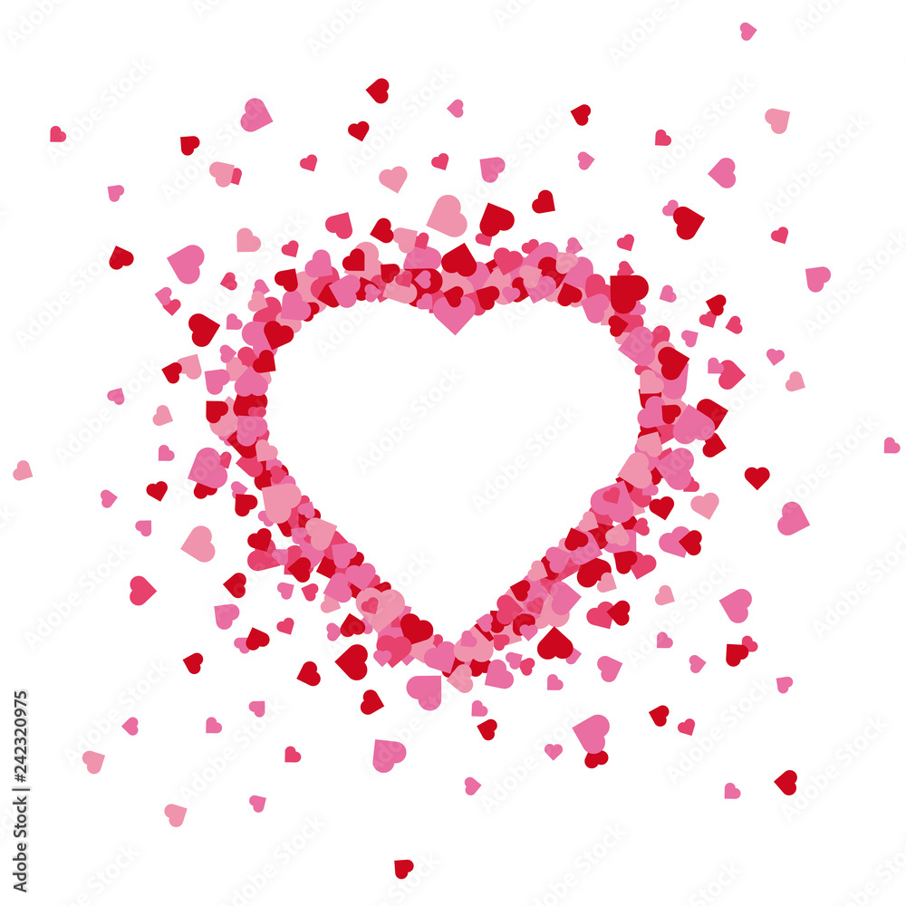 Exploding heart valentines day greeting card background Exploding heart valentines day greeting card background