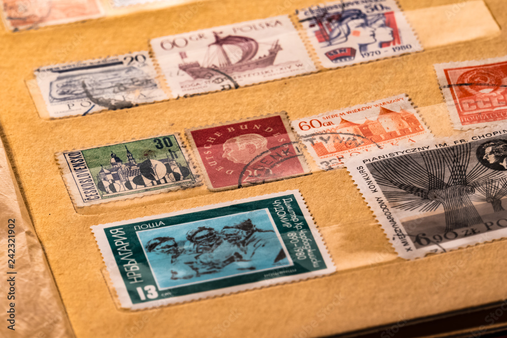 old postage stamps