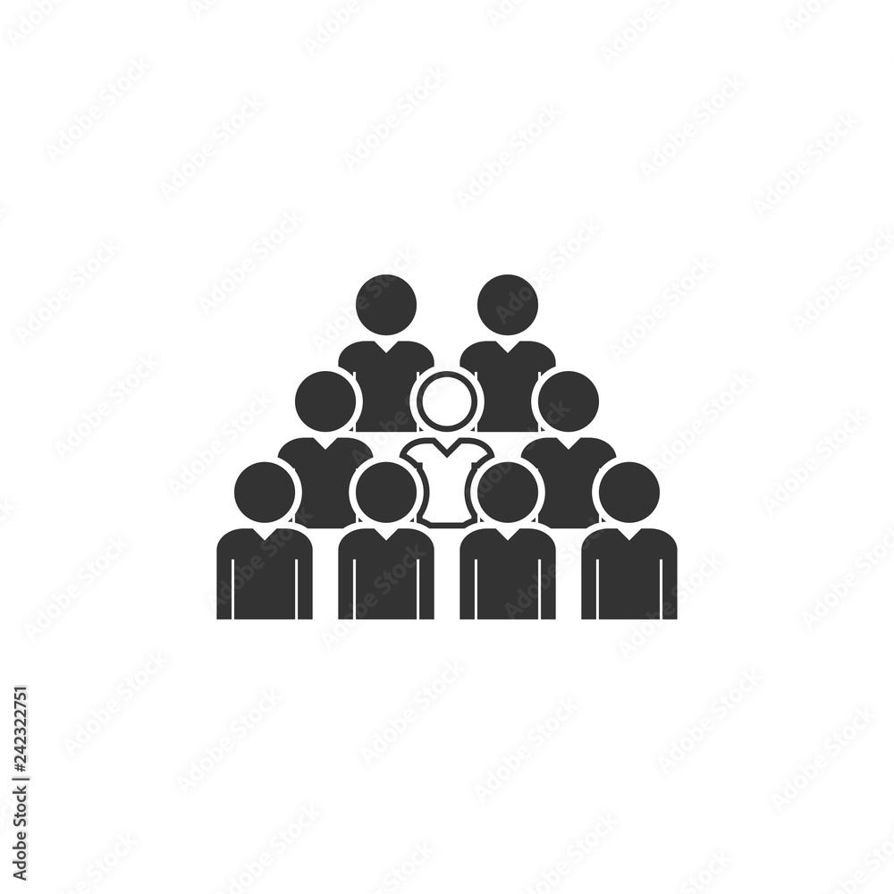 Team lead icon flat Team lead icon flat