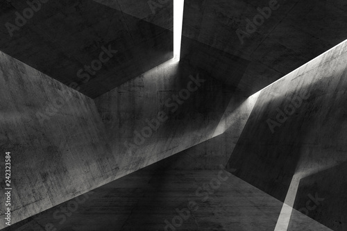 Fototapeta Naklejka Na Ścianę i Meble -  Abstract dark background, double exposure 3d