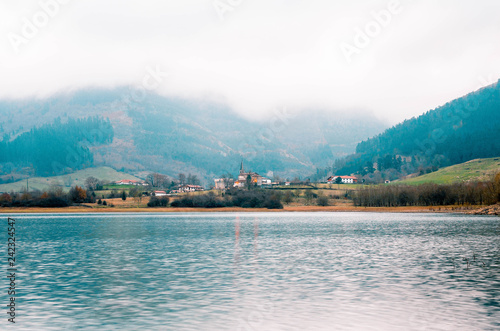 Reservoir of Urkulu, Guipuzcoa, Basque Country photo