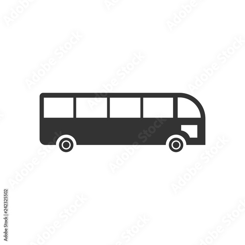 Bus icon flat