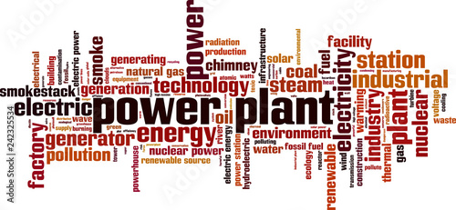 Power plant word cloud