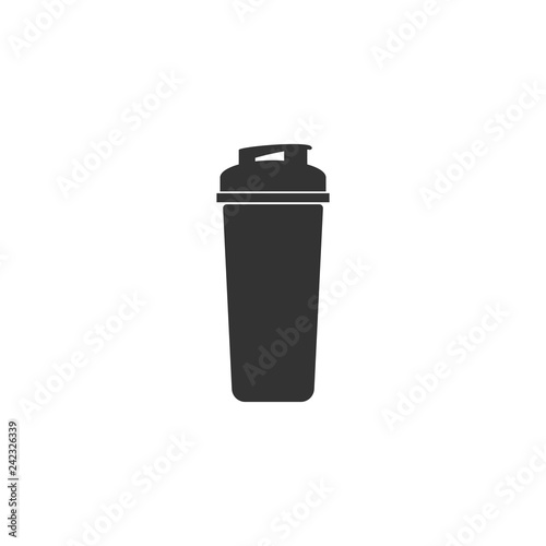 Cocktail shaker icon flat