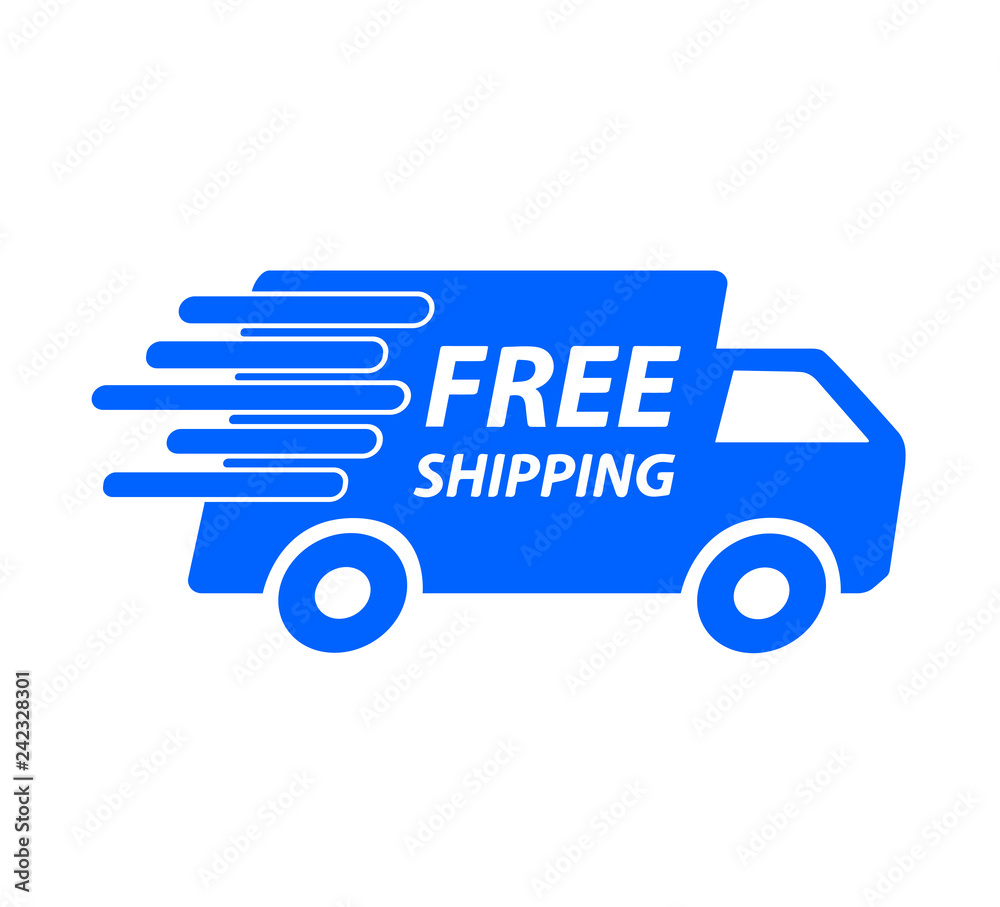 Fast and Free Shipping vector trust logo Stock Vector