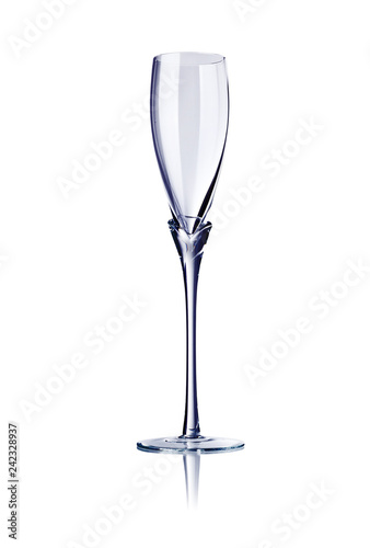 empty glass isolated on white