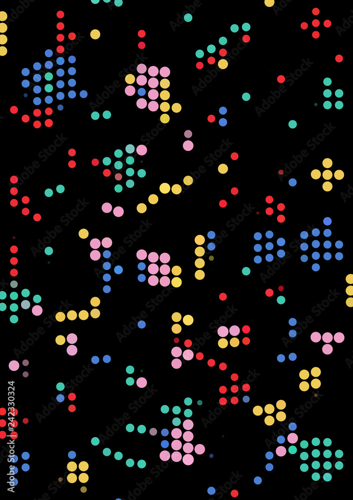 Dotted panel. Abstract technological background