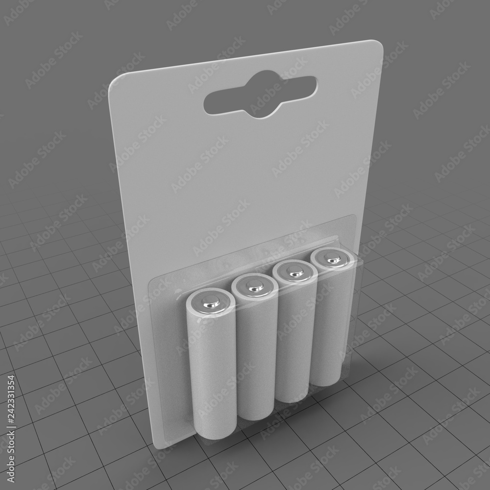 AA battery pack Stock 3D asset Adobe Stock