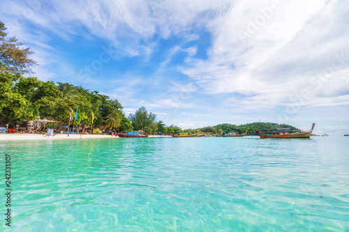 Panorama azjatykcia raj plaża w Tajlandia