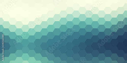 Abstract hexagonal background. Vector geometric background with hexagons and gradient effect. Bright color vector background illustration.