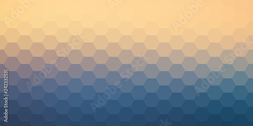 Abstract hexagonal background. Vector geometric background with hexagons and gradient effect. Bright color vector background illustration.