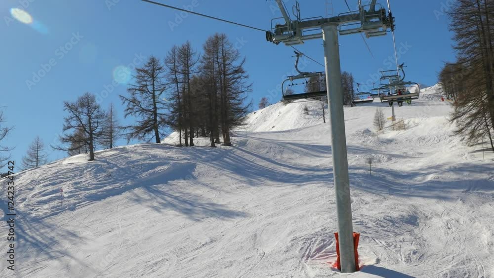 Ski lift ascend Ski lift ascend