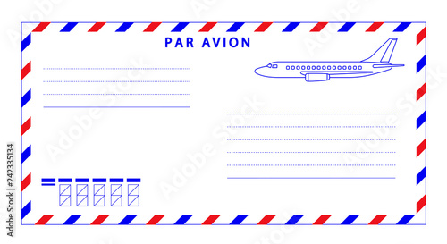 Air mail envelope