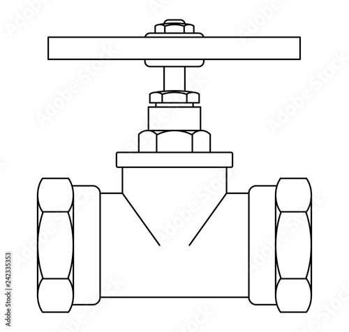 Contour faucet illustration