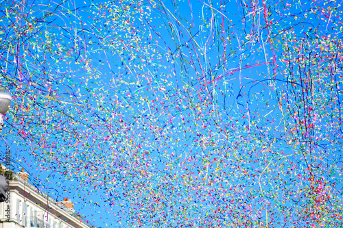 Obraz na płótnie confettis carnaval nice bataille fleur
