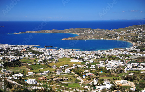 Beautiful mediterranean landscape, top view photo