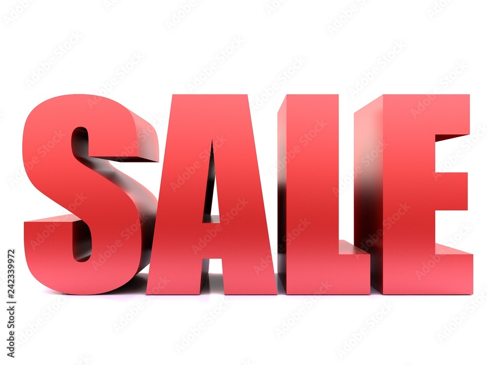 Sale Word ,3D render